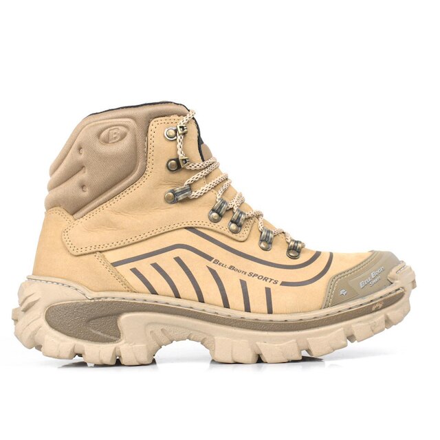 Bota Coturno Adventure Masculino Couro Escalada Moderno