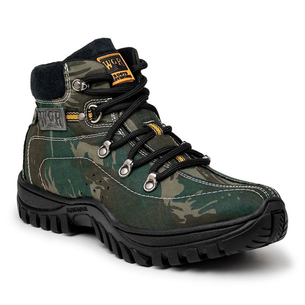 Bota Coturno Adventure Masculino Tratorada Cano Baixo