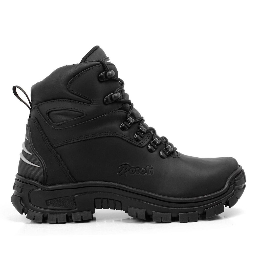Bota Coturno Adventure Masculino Trilha Trabalho Couro Palmilha Em Gel