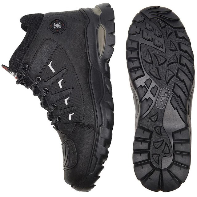 Bota Coturno Adventure Motoqueiro Reforçada Biqueira Preto
