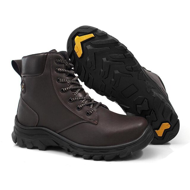 Bota Coturno Adventure Para Trabalho Segurança Trilha Super Macia Confortável