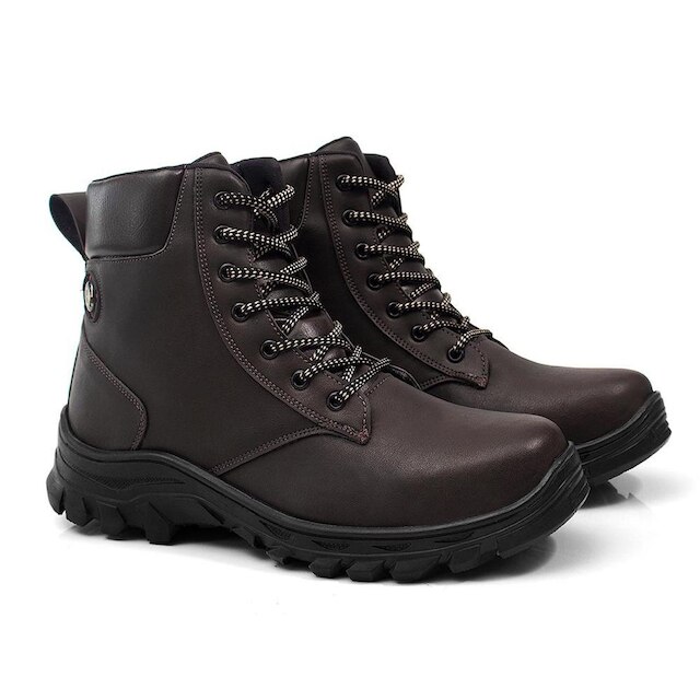 Bota Coturno Adventure Para Trabalho Segurança Trilha Super Macia Confortável