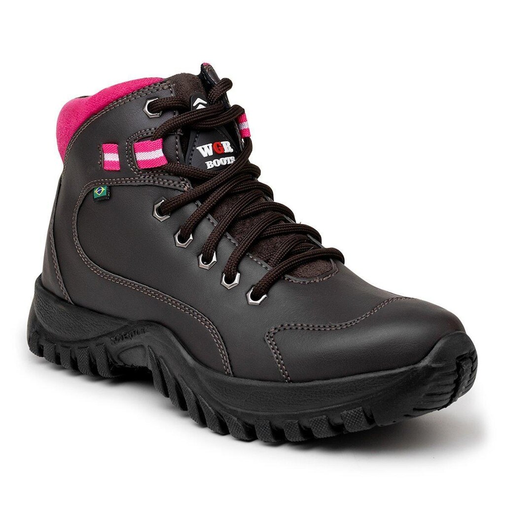 Bota Coturno Adventure Tratorado Feminino Cano Baixo
