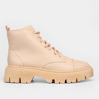 Bota Coturno Anacapri Tratorada Cano Médio Feminina - Feminino