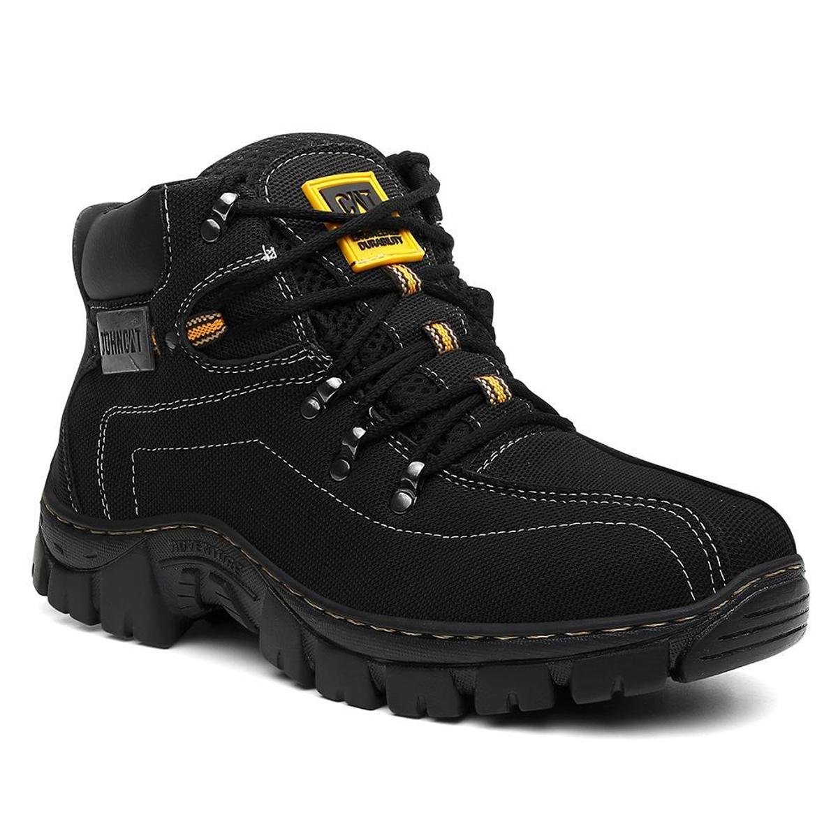 Bota Coturno Botina Adventure Leve Masculino John Cat JDK301 - Preto Menor preço em Bota Coturno Botina Adventure Leve Masculino John Cat JDK301 - Preto