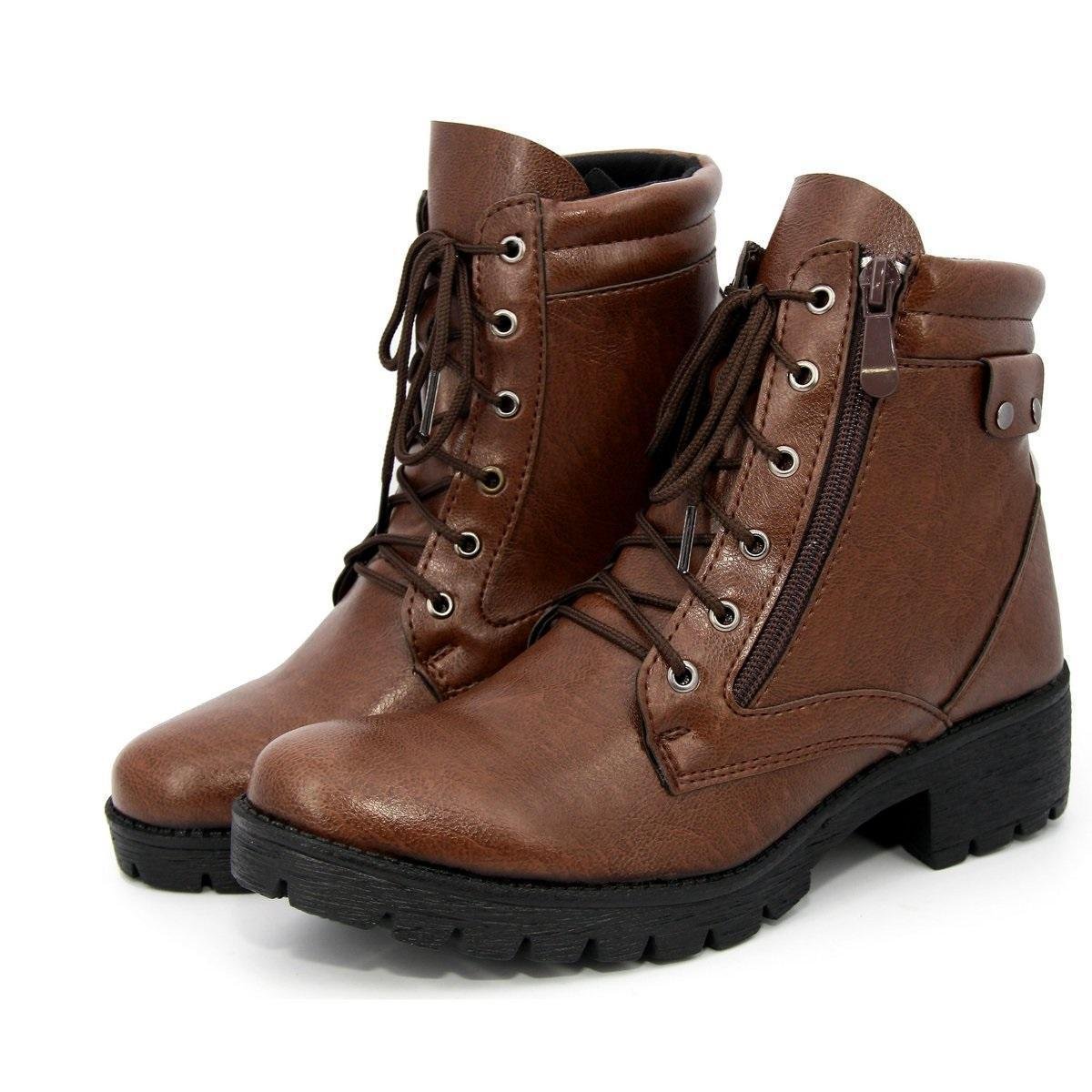 Bota Coturno BR2 Lady Zíper Lateral Confortável Feminina - Marrom Claro é ruim? Bota Coturno BR2 Lady Zíper Lateral Confortável Feminina - Marrom Claro é boa?