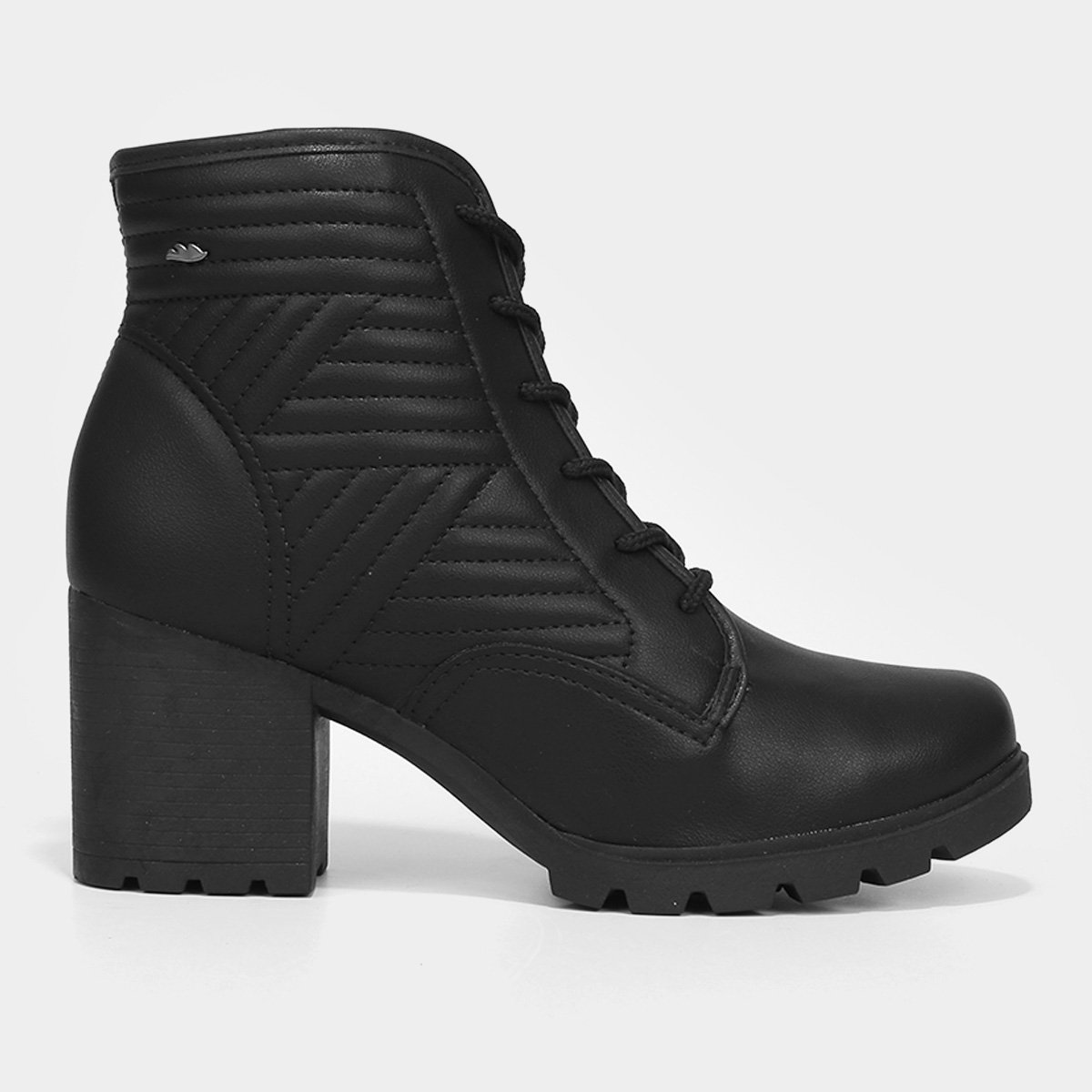 Bota Coturno Cano Curto Dakota Salto Bloco Médio Tratorada Feminina Menor preço em Bota Coturno Cano Curto Dakota Salto Bloco Médio Tratorada Feminina