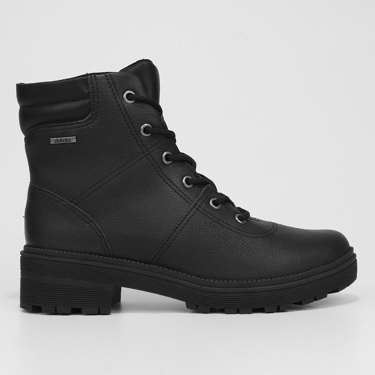 Bota Coturno Cano Curto Dakota Tratorada Feminina Menor preço em Bota Coturno Cano Curto Dakota Tratorada Feminina