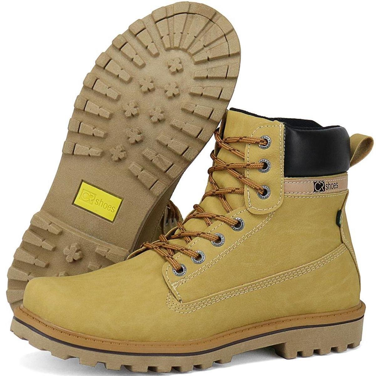 Bota Coturno Casual Tratorado SapatoFran Cano Médio Masculino Menor preço em Bota Coturno Casual Tratorado SapatoFran Cano Médio Masculino