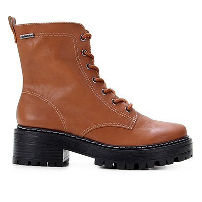 Bota Coturno Colcci Rebeca Tratorada Feminina - Marrom | Zattini