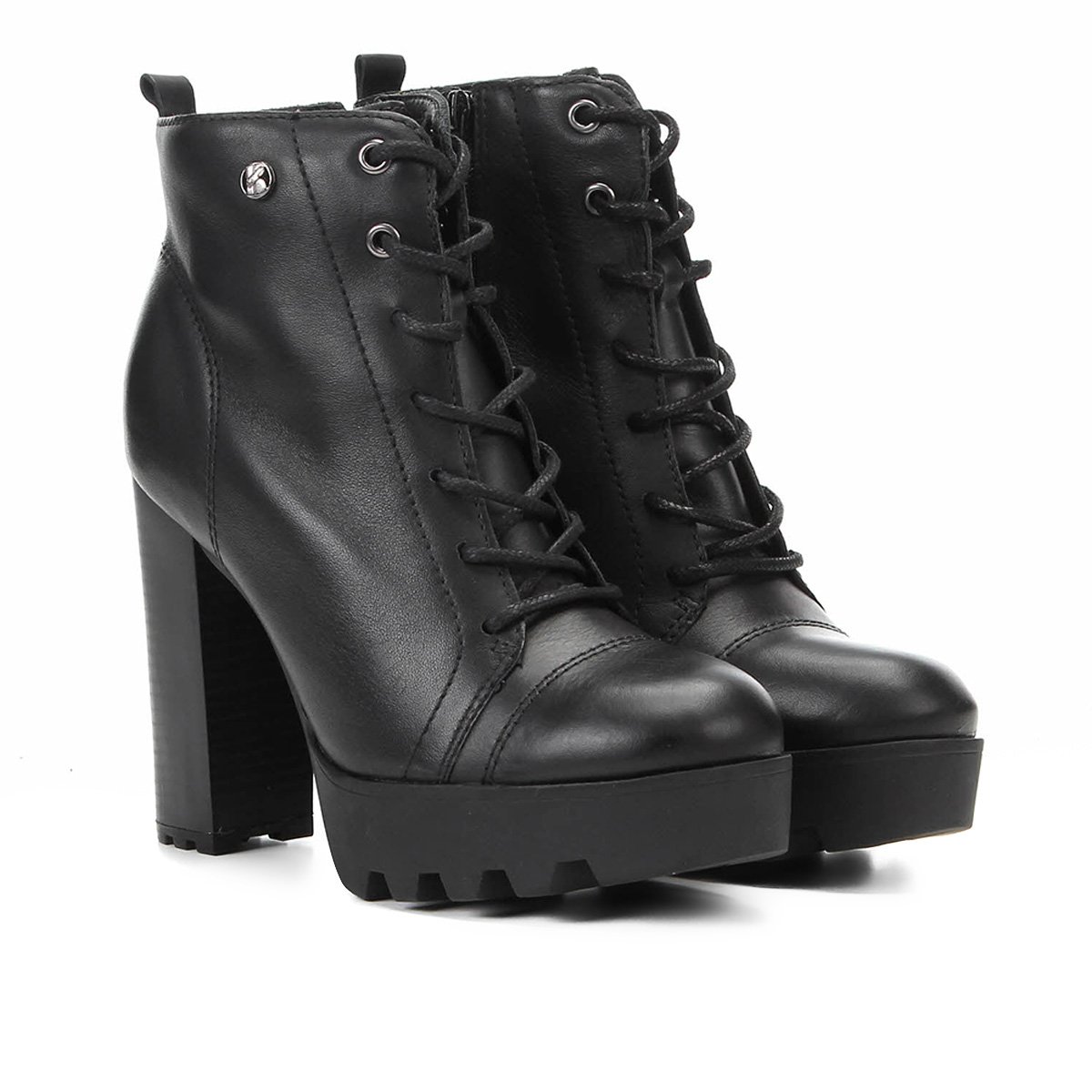 Bota Coturno Couro Bottero Salto Alto Tratorado Feminina - Preto é ruim? Bota Coturno Couro Bottero Salto Alto Tratorado Feminina - Preto é boa?