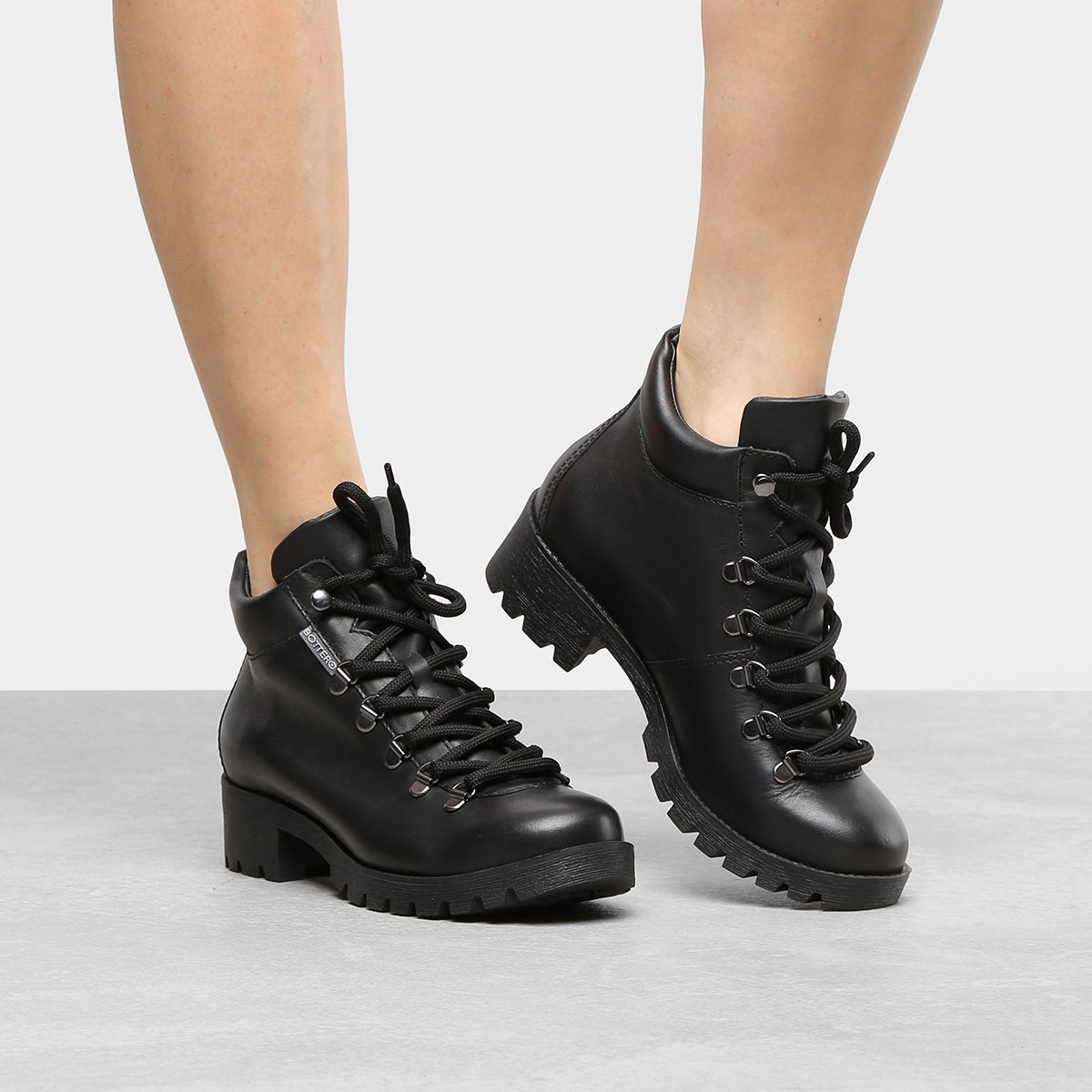 bota coturno couro bottero tratorada