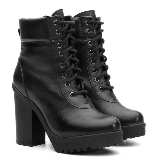 Coturno Salto Fino Botas De Salto Pretas Dakota Salto Salto Grosso