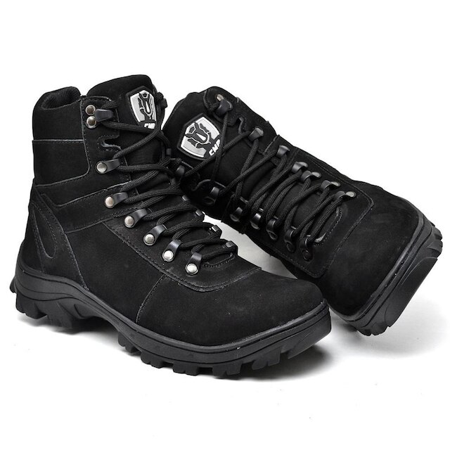 Bota Coturno Couro Masculina Adventure Cano Baixo Kant