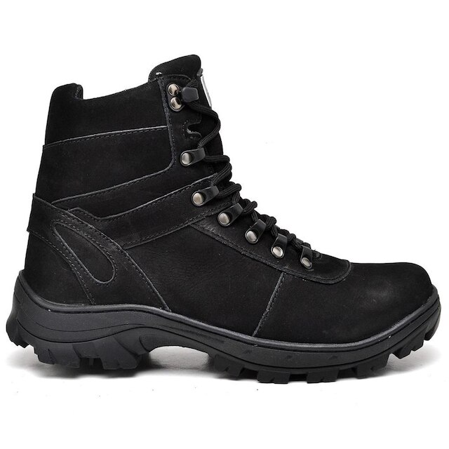 Bota Coturno Couro Masculina Adventure Cano Baixo Kant