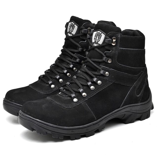 Bota Coturno Couro Masculina Adventure Cano Baixo Kant