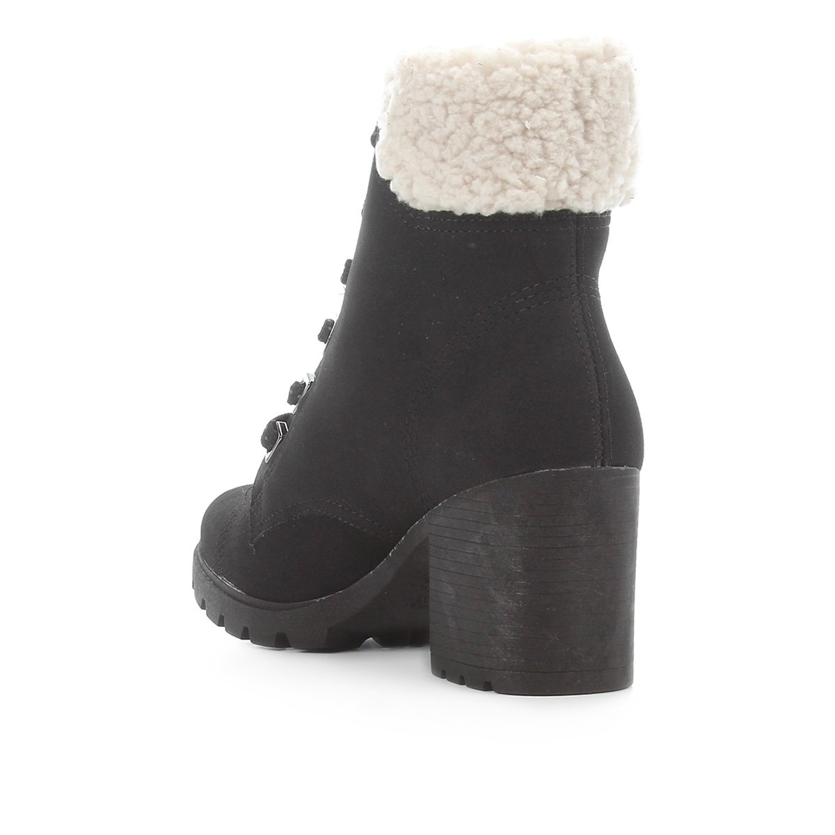 bota coturno com pelo