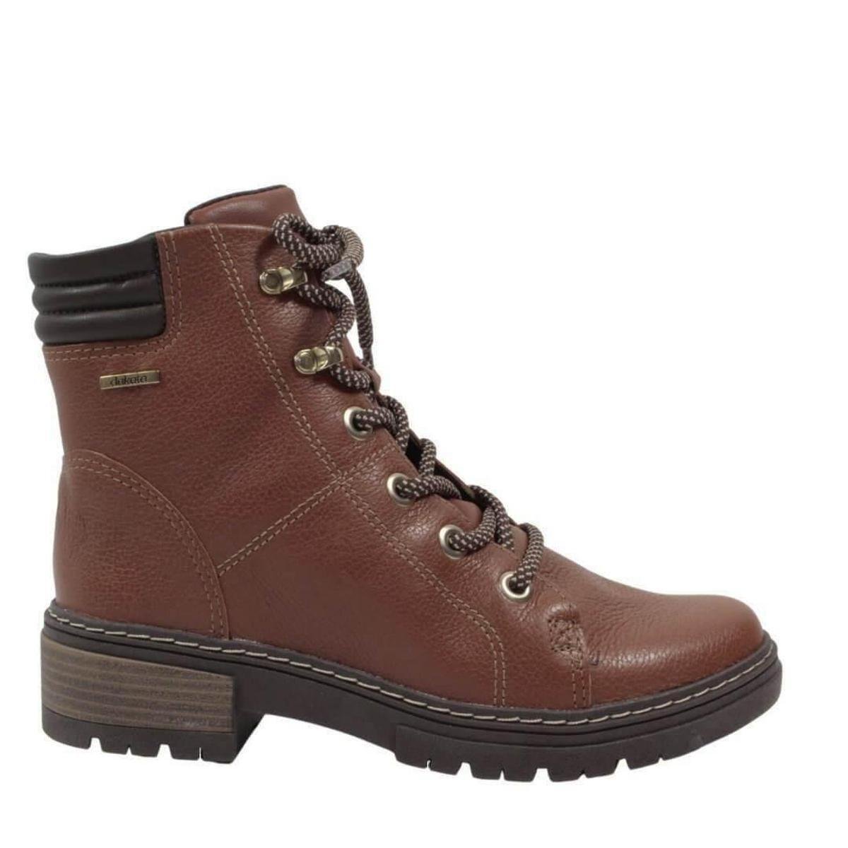 Bota Coturno Dakota G4381 Salto Baixo Feminina - Marrom Menor preço em Bota Coturno Dakota G4381 Salto Baixo Feminina - Marrom