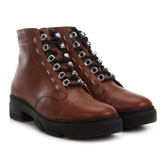 Bota Coturno Dakota Tratorada Feminina - Caramelo