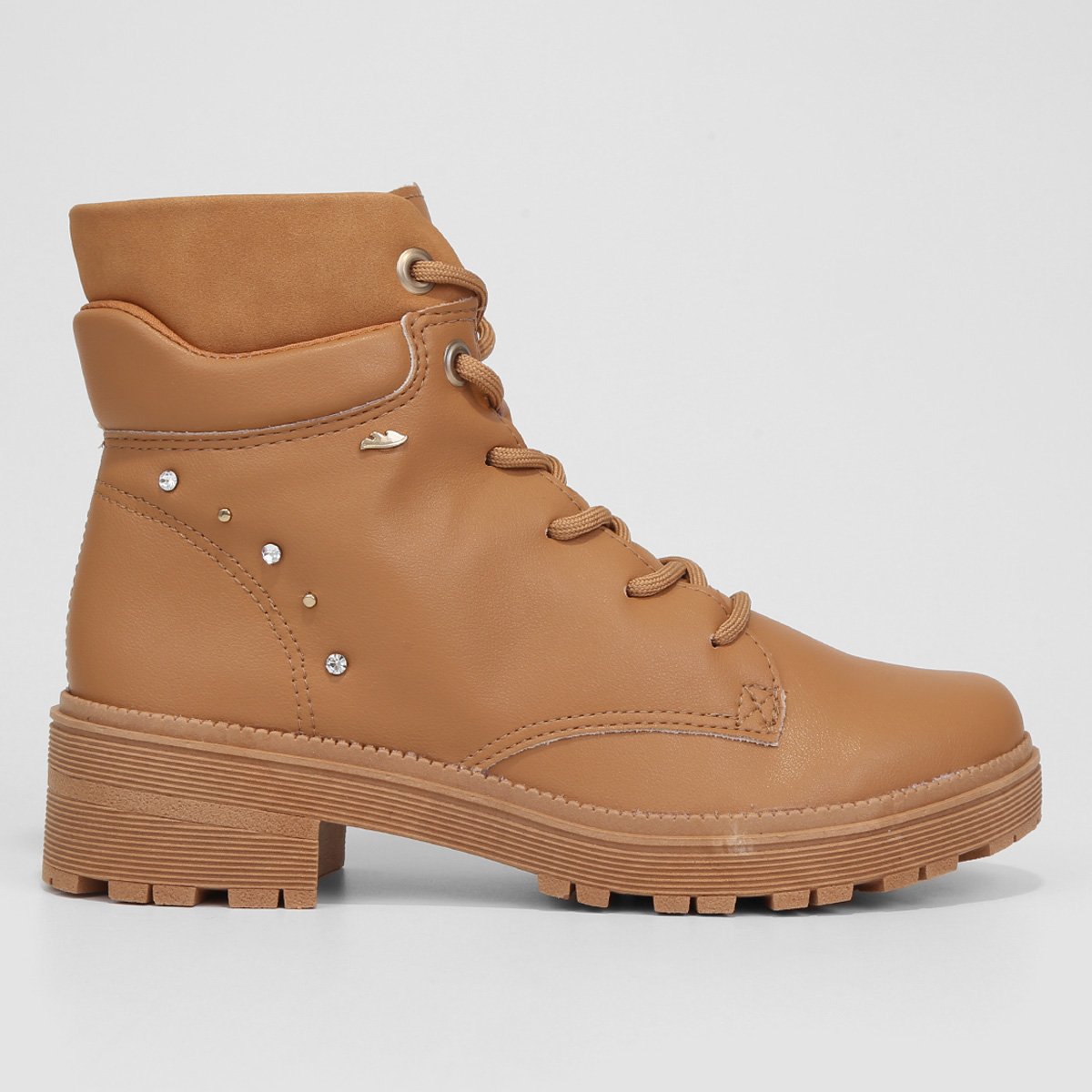 Bota Coturno Dakota Tratorada Hotfix Feminina - Caramelo Menor preço em Bota Coturno Dakota Tratorada Hotfix Feminina - Caramelo