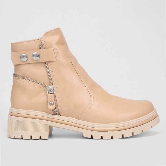 Bota Coturno Dakota Zíper Cano Médio Feminina