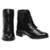 Bota Coturno Feminina Cadarço Cano Curto Inverno Confortável - Preto