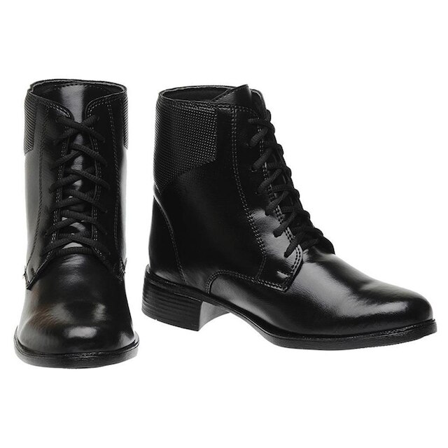 Bota Coturno Feminina Cadarço Cano Curto Inverno Confortável