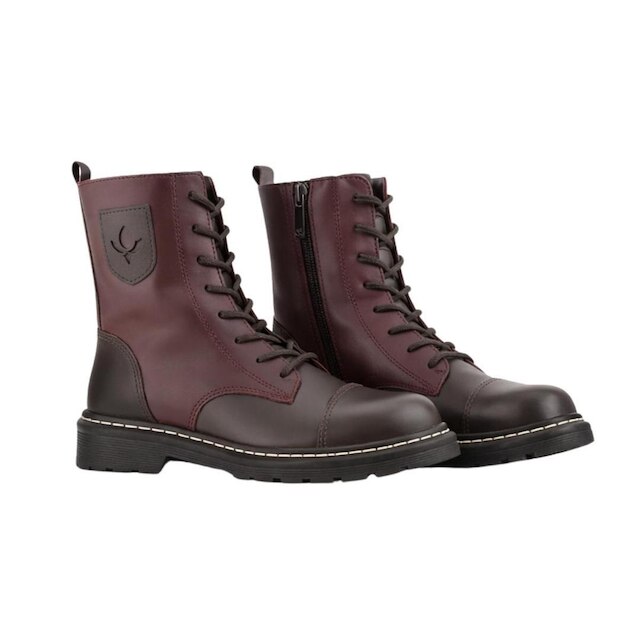 Bota Coturno Feminina Cravo E Canela