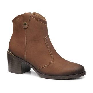 Bota Coturno Feminina Pegada Texana Western Country Couro