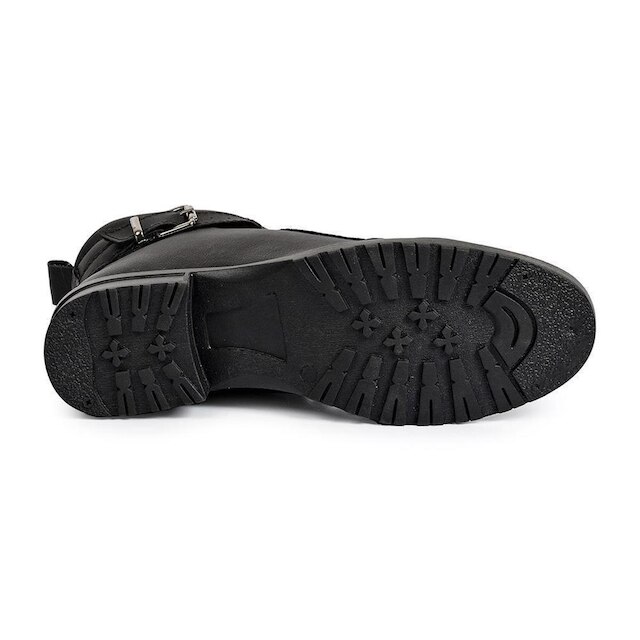 Bota Coturno Feminino Cadarço Fivela Cano Curto Dia a Dia