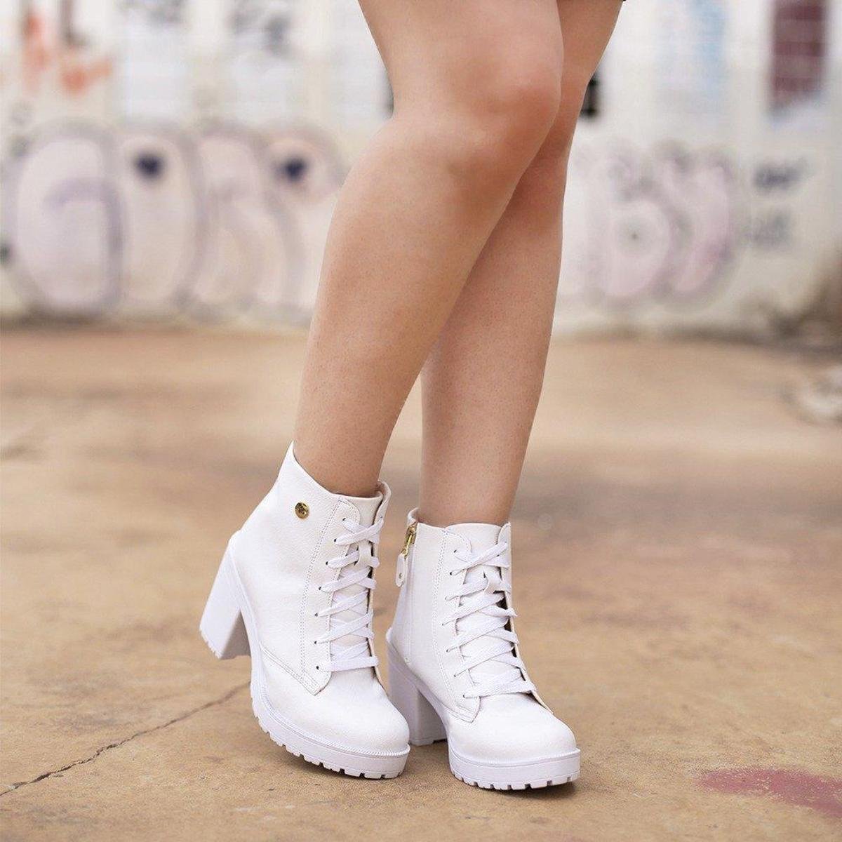 Bota Branca Bota Moleca Dafiti Bota Moleca Coturno Branco Salto