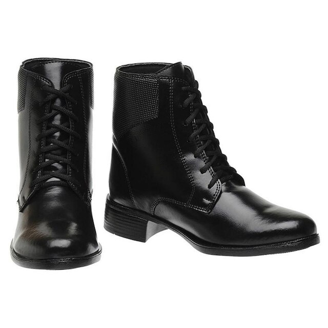 Bota Coturno Feminino Cano Médio Tratorada De Amarrar 6011