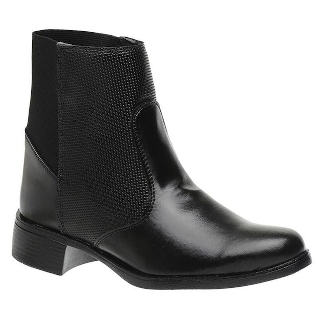 Bota Coturno Feminino Cano Médio Tratorada De Amarrar 6021