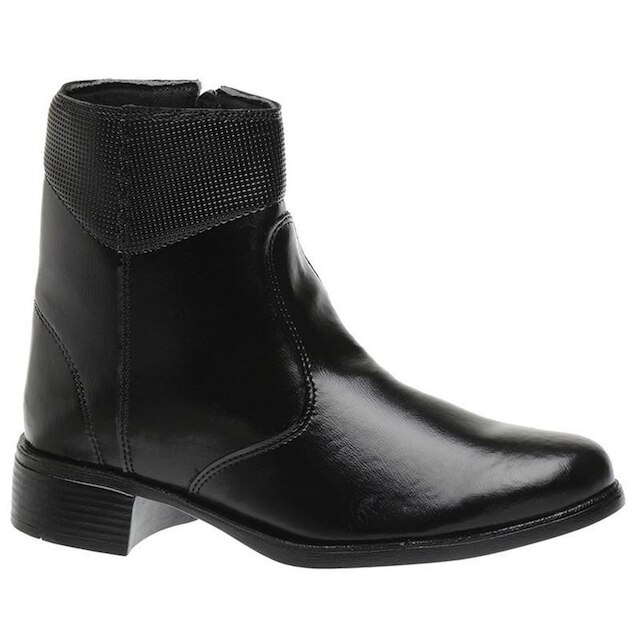 Bota Coturno Feminino Cano Médio Tratorada De Amarrar 6031