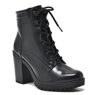 Bota Coturno Feminino Preto Via Marte 014-004-01