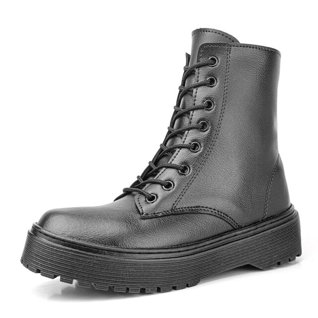 Bota Coturno Feminino Tratorado Cano Curto Militar Wit Shoes