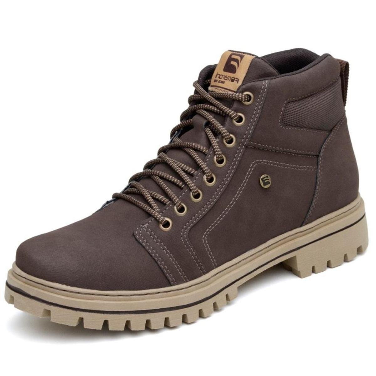 Bota Coturno Ferraroni Moda Casual Trabalho Dia a Dia Cano Medio Sola Tratorada Leve Homem Fashion Menor preço em Bota Coturno Ferraroni Moda Casual Trabalho Dia a Dia Cano Medio Sola Tratorada Leve Homem Fashion