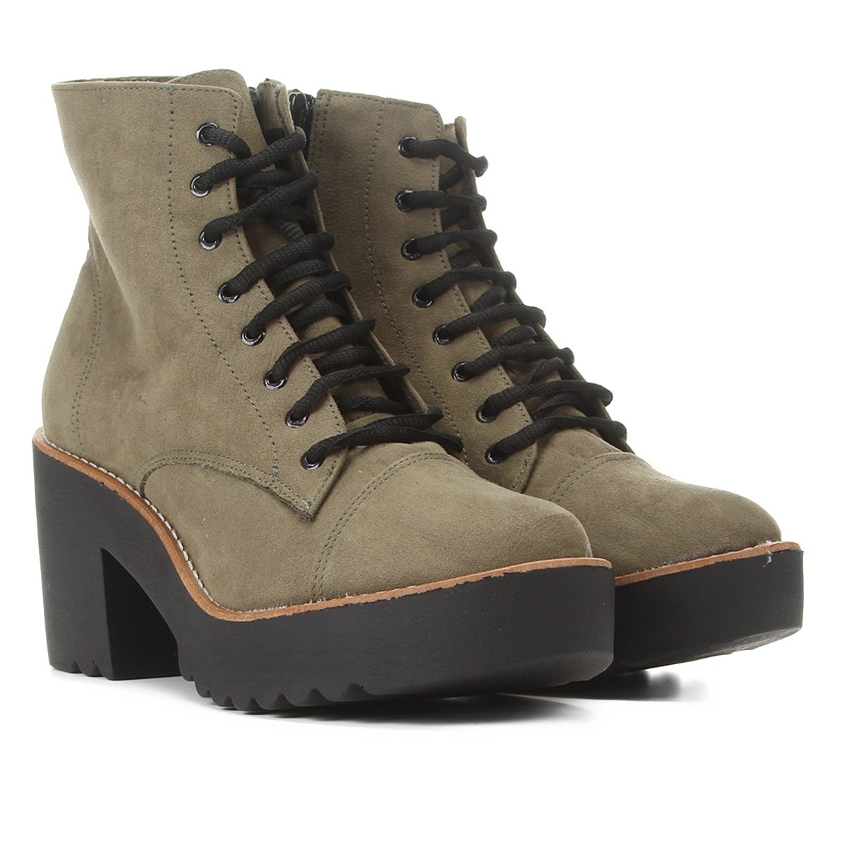 Bota Coturno Griffe Tratorada Feminina - Verde Militar é boa?