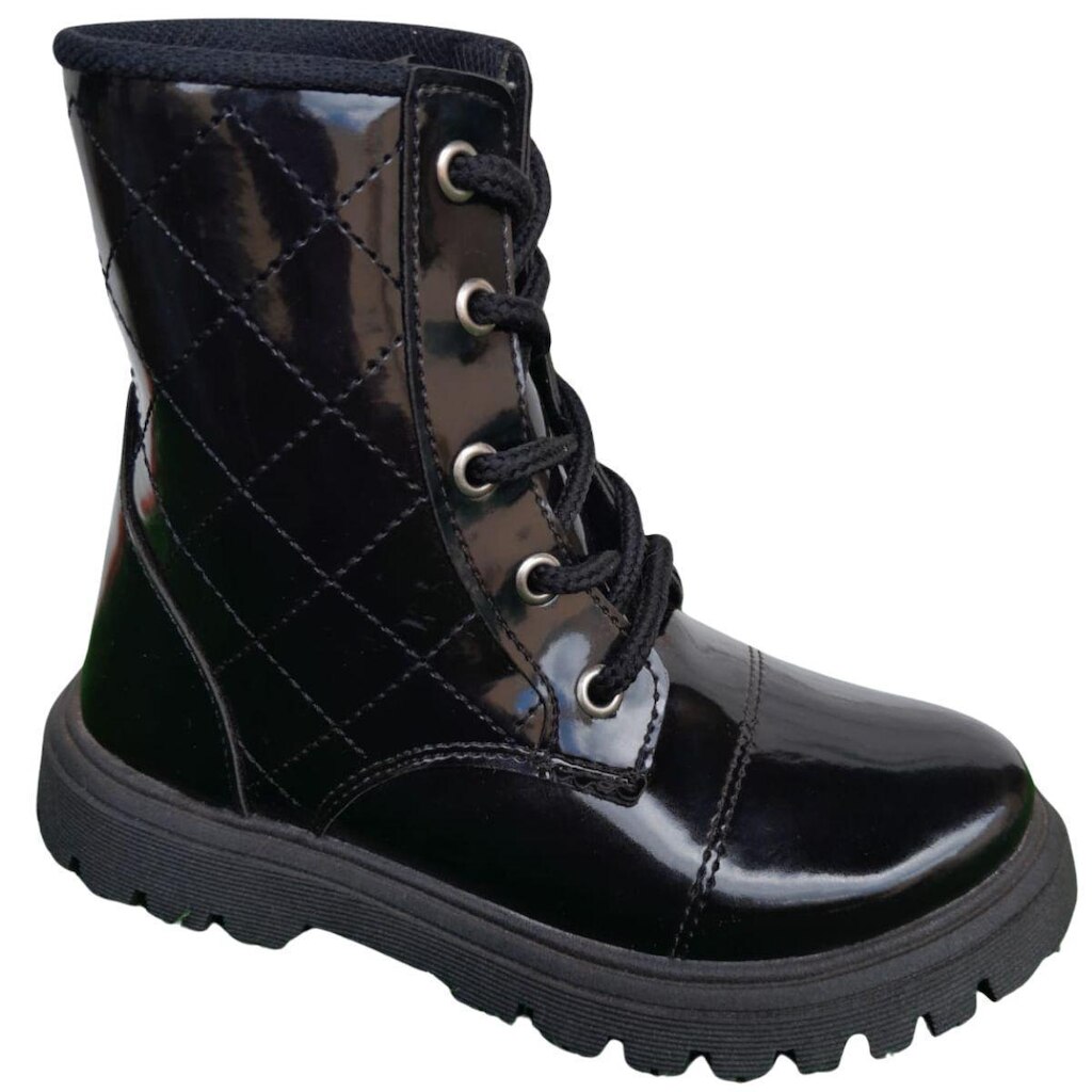 Bota Coturno Infantil Feminina Juvenil Menina Inverno Militar Presente Moda Blogueirinha Lançamento
