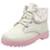 Bota Coturno Infantil Menina Casual Moderna Molekinha - Off White