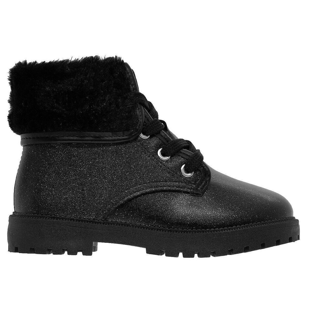 Bota Coturno Infantil Menina Molekinha 2126.524 Preto