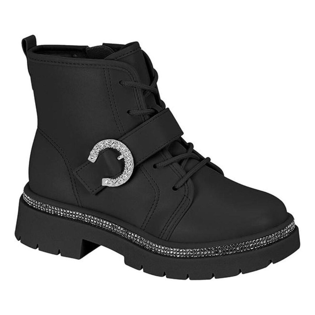 Bota Coturno Infantil Menina Molekinha Brilhos Blogueirinha