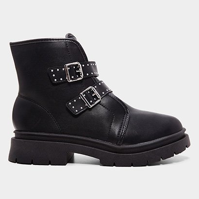 Bota Coturno Infantil Molekinha Com Fivela Menina - Feminino