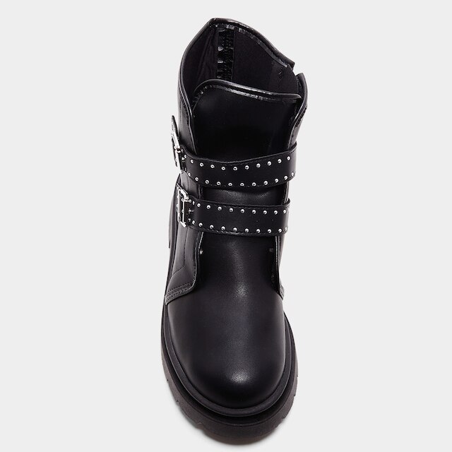 Bota Coturno Infantil Molekinha Com Fivela Menina