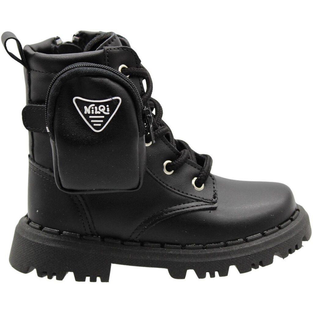 Bota Coturno Infantil Nilqi Bolsa Lateral Menina