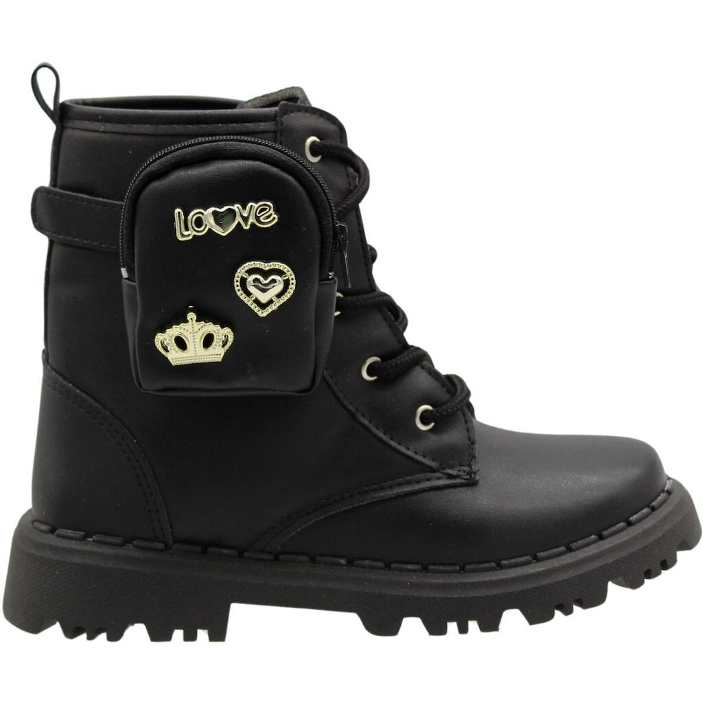 Bota Coturno Juvenil Nilqi Bolsa Lateral Menina