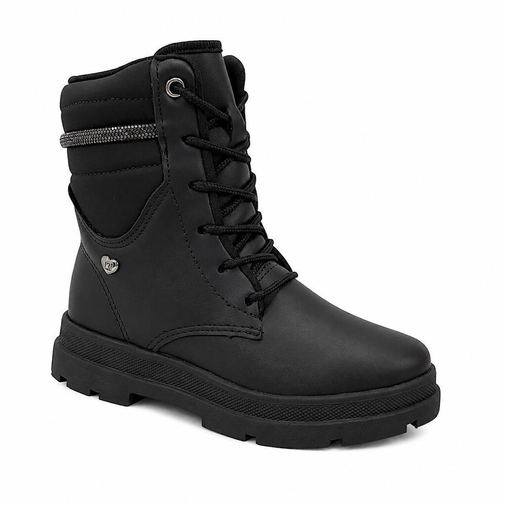 Bota Coturno Kidy Style Infantil Cano Médio 3630047 Preto