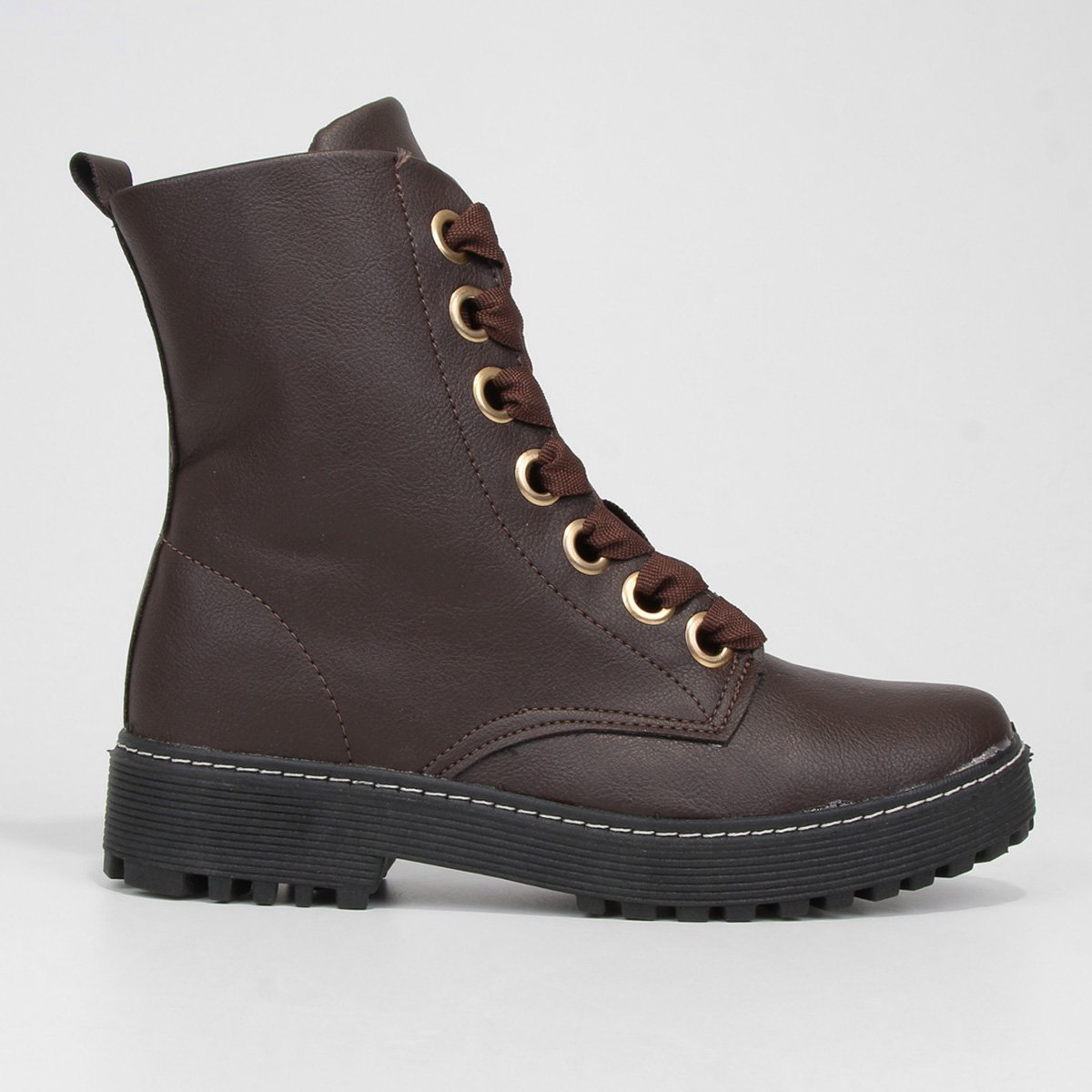 Bota Coturno Look Fashion Tratorada Feminina - Café é ruim? Bota Coturno Look Fashion Tratorada Feminina - Café é boa?