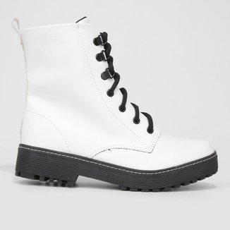 Bota Coturno Look Fashion Tratorada Feminina