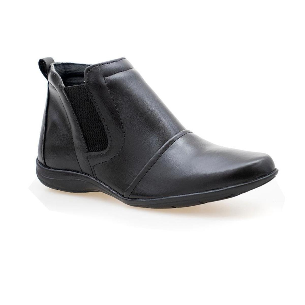 Bota Coturno Maceratta Cano Curto Modelo Casual Social Feminina - Preto Menor preço em Bota Coturno Maceratta Cano Curto Modelo Casual Social Feminina - Preto